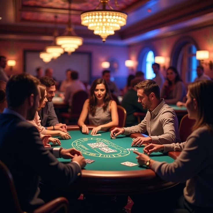 Multi-camera feed of SA Gaming live dealer studio
